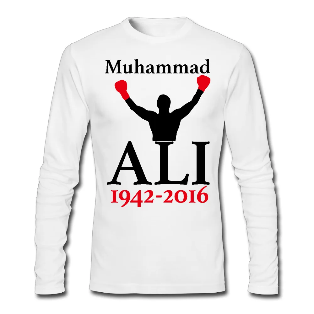 Men's The Greatest Boxer Legend Muhammad Ali 1942 2016 O Neck Long