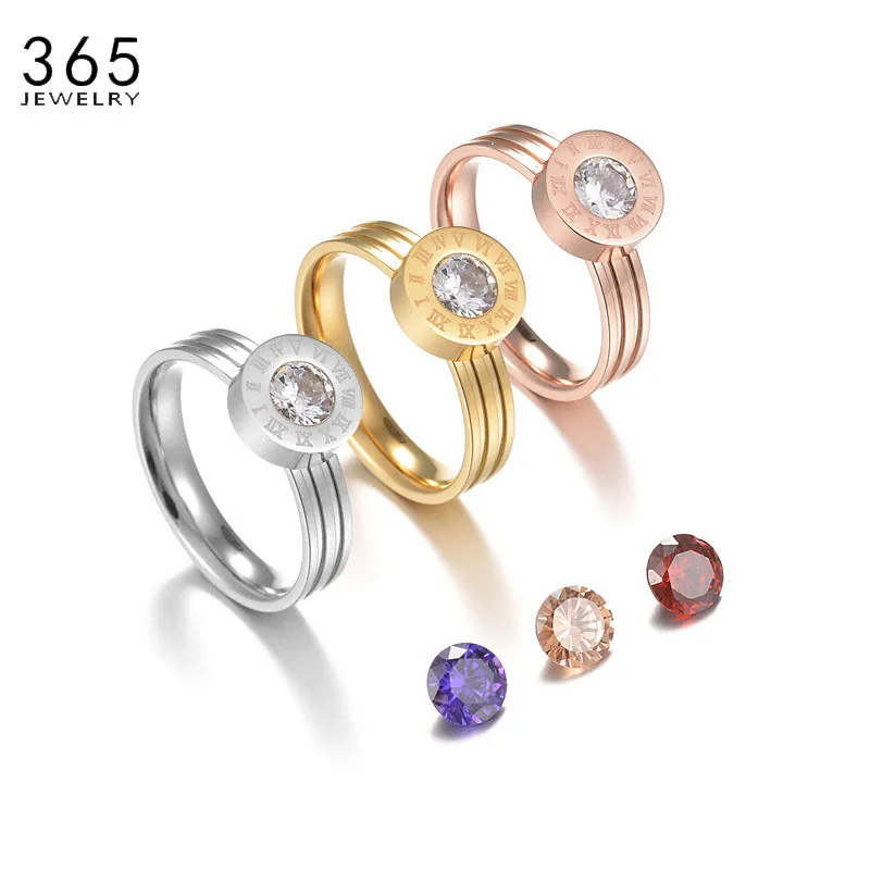 Женское кольцо из нержавеющей стали Сменное 4 цвета | Украшения и аксессуары