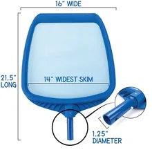 Профессиональный сверхмощный бассейн отделитель листьев сеть подходит для стандартный бассейн полюсов 21,5x16 дюймов E2S