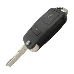Замена 2 кнопки дистанционного чехол для выкидного ключа Fob Shell чехол для VW Amarok Polo Golf Bora Jetta Altea Alhambra