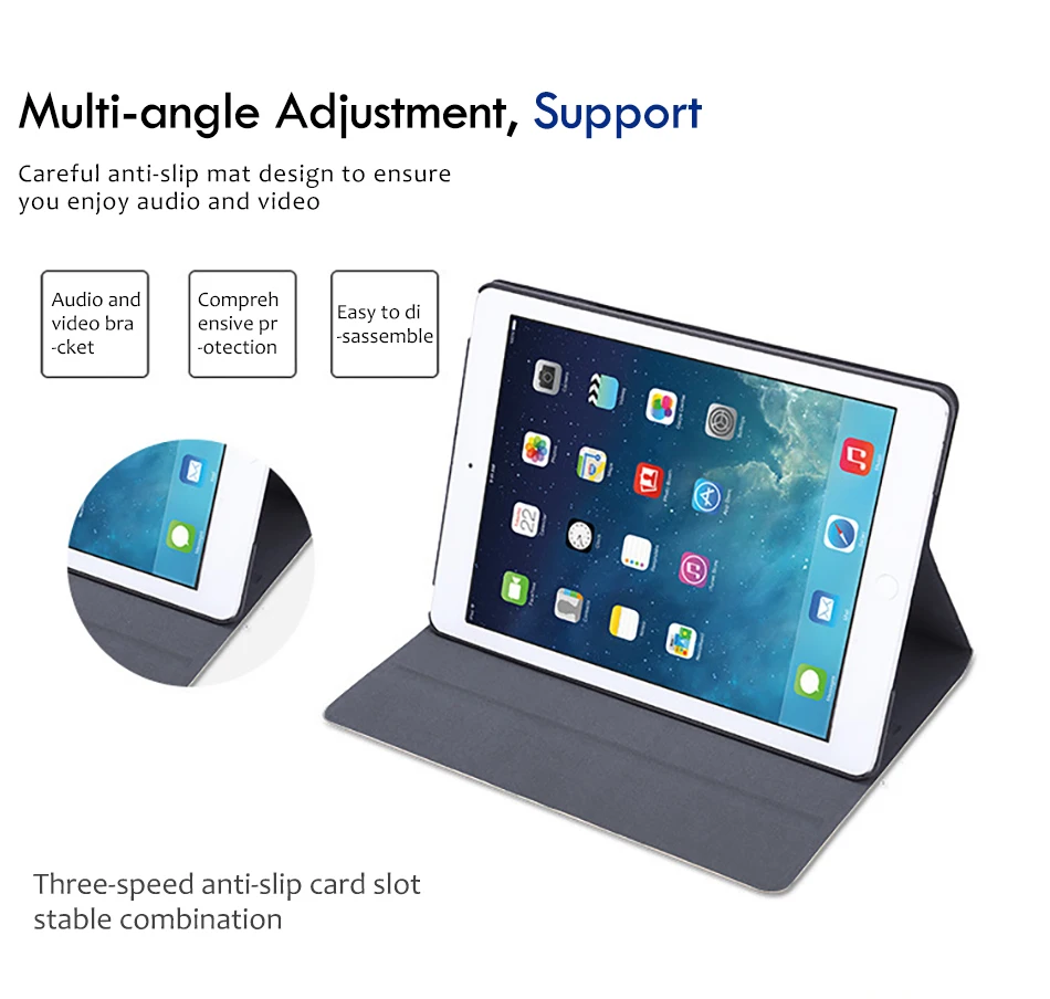 Auto Sleep Wakeup Flip Case 7.9inch Tablet Sleeve Stand For iPad Mini1234 9.7 For Ipad 234 Air 12 Protective Cover Shell (7)