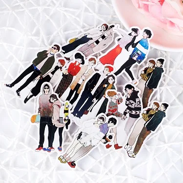 Наклейка для планировщика дневник альбом DIY декоративная наклейка посылка Япония и Южная Корея пара персонажей - Цвет: 1