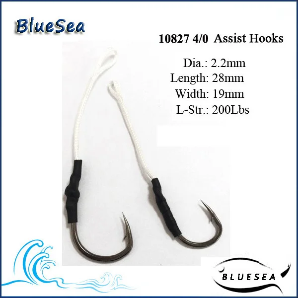 10827 4/0 *20 Pcs/Pack Stainless Steel Jigging Assistant Hooks Jig
