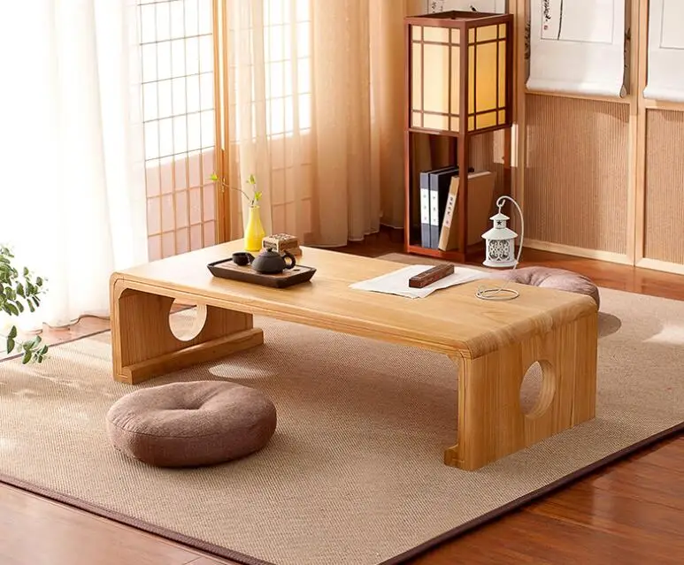 Modern Furniture Japanese Floor Tea Table Rectangle 120x50cm