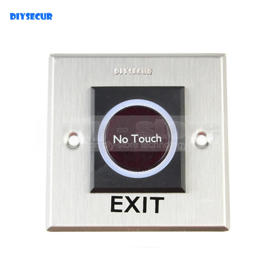 

DIYSECUR Exit Button Infrared No Touch Induction Switch Style / Access Switch / Exit Switch for Access Control System