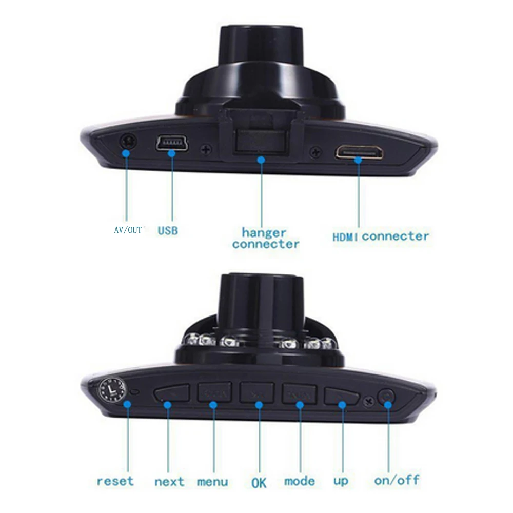 Podofo Dual Cameras Car DVR G30 Dash Cam Full HD 1080P Video Recorder Registrator With Backup Rear View Camera Night Vision Dvrs