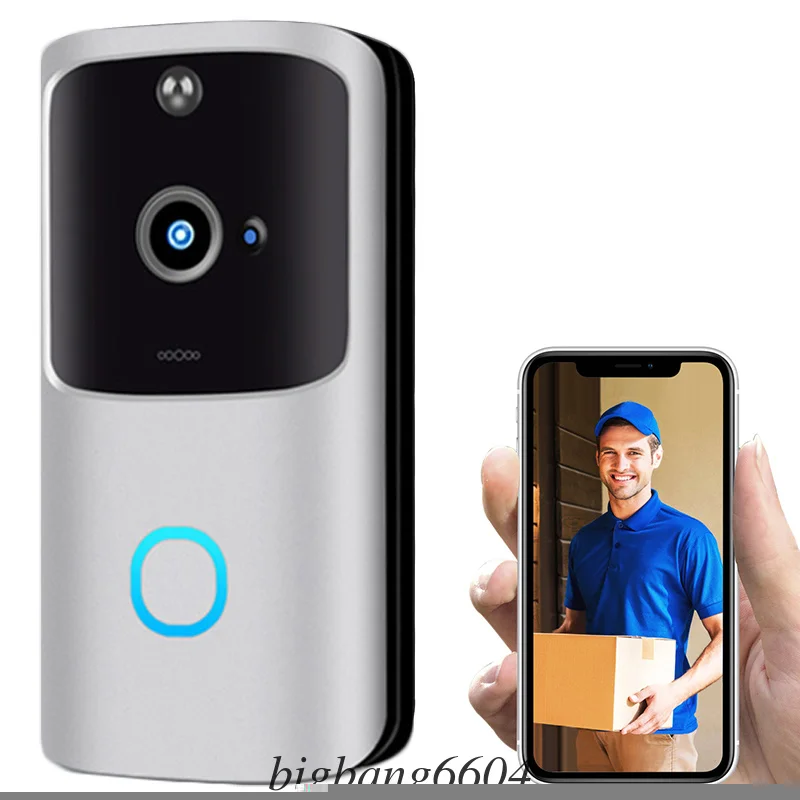 Беспроводной wifi-звонок умный видео телефон дверной звонок визуальное кольцо домофон безопасная камера Дверной звонок с функцией ночного
