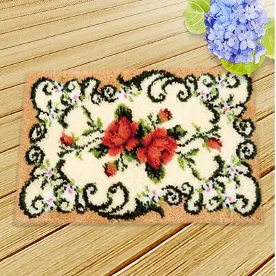 

Flowers DIY Needlework cross stitch thread embroidery kits Carpet embroidery Latch hook rug kits rugs carpets Crochet hook Craft