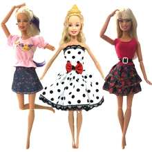 Нагорный Карабах 3 компл./лот Лидер продаж принцесса платье куклы для куклы-Барби Летние кукла Костюмы мини куклы лучшие подарки, платье для детей для девочек DZ