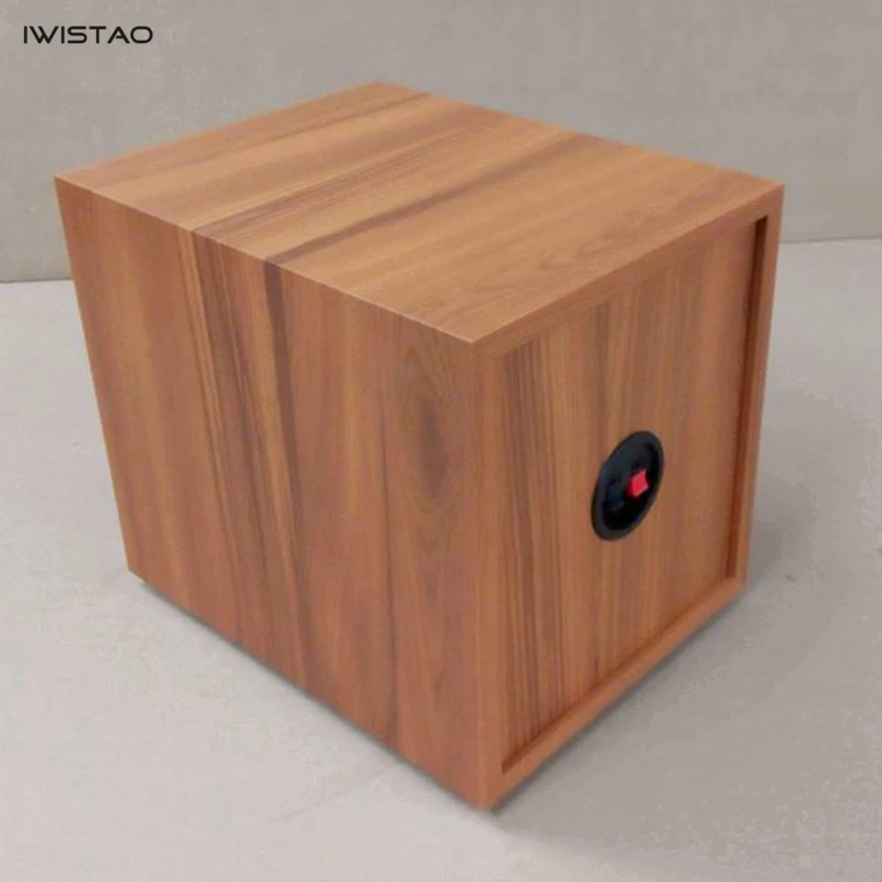 IWISTAO HIFI 6.5 Inch Subwoofer Empty Cabinet Passive Wooden Speaker Enclosure HDF Board DIY