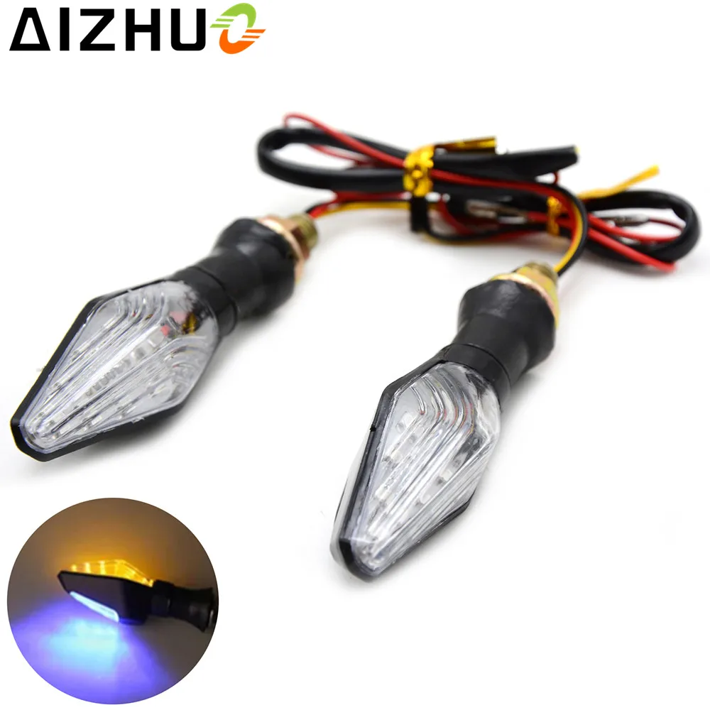 Amber Blue 12V Motorcycle Turn Signal Light LED Lamp Blinker For Yamaha MT01 MT03 MT07 MT09 MT125 YZF R1 R3 R6 R15 XT 660 XJ6