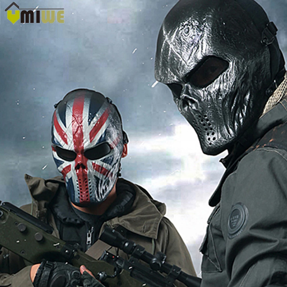 

Camouflage Hunting Accessories Masks Phantom Military Tactical Outdoor Wargame CS Paintball Airsoft Skull Party Mask Full Face