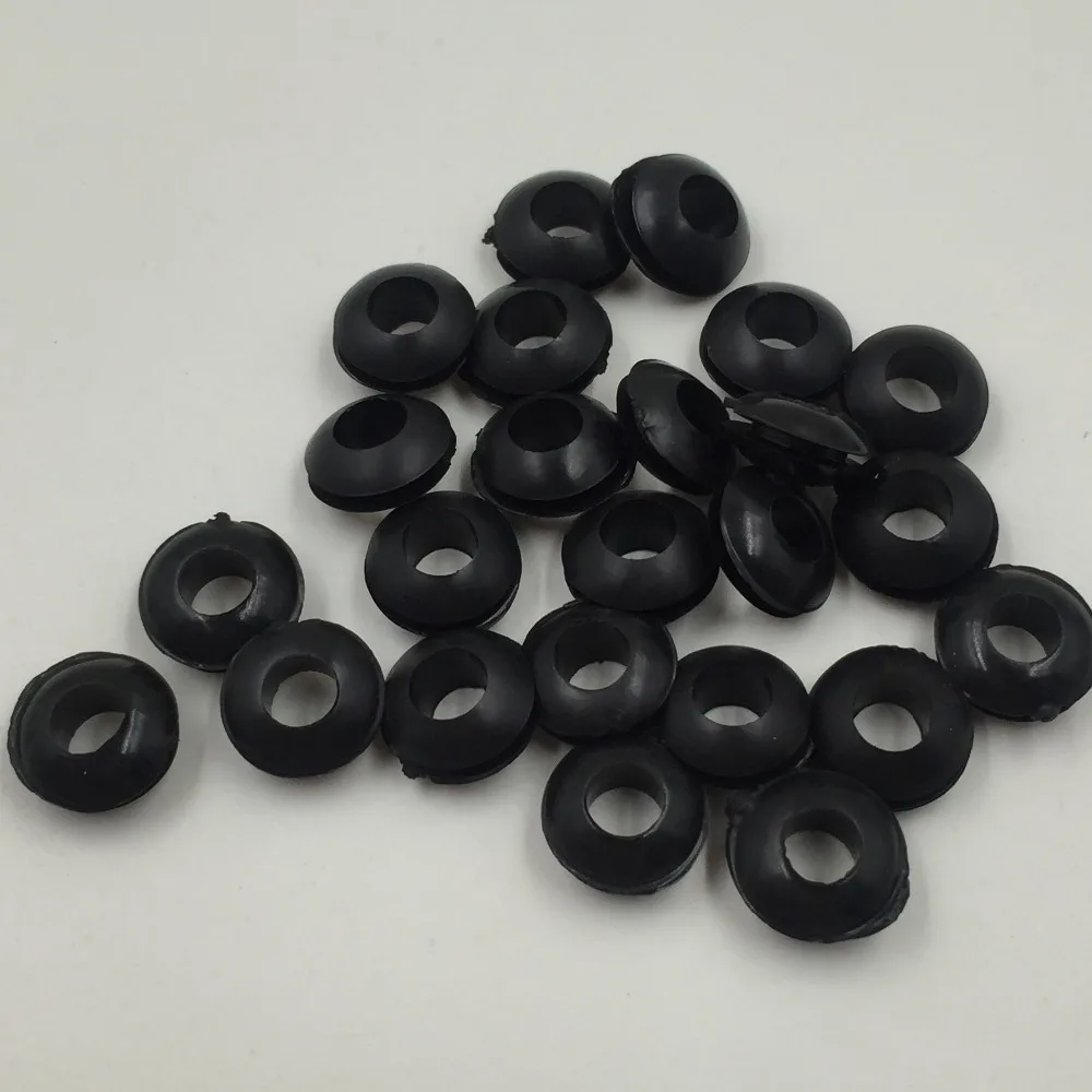 100 шт. двухсторонние резиновые проволочные кольца 6 мм|wire rubber grommet|rubber wiring grommetswire
