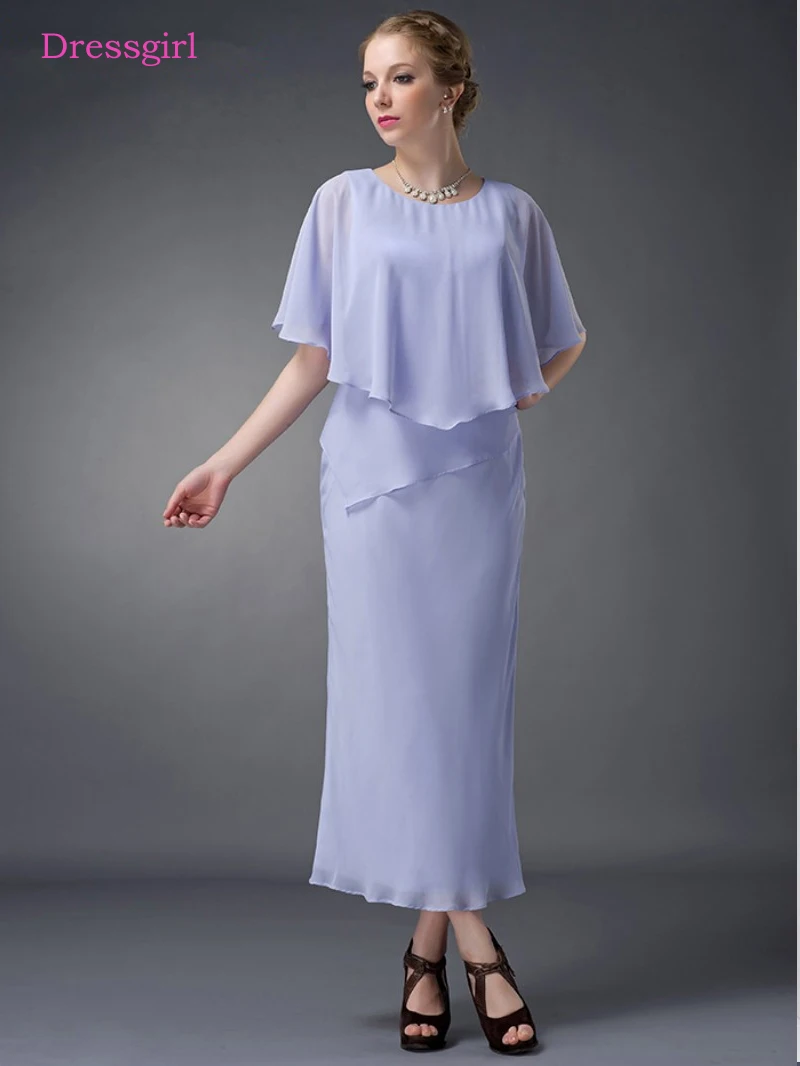

Sky Blue 2019 Mother Of The Bride Dresses Sheath Ankle Length Chiffon Plus Size Long Elegant Groom Mother Dresses Wedding