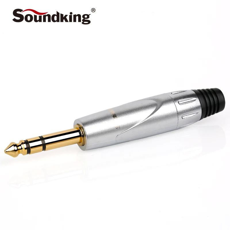 Soundking высокое качество 1/4 &quot6 35 мм штекер разъем позолоченный 6 5 для динамика