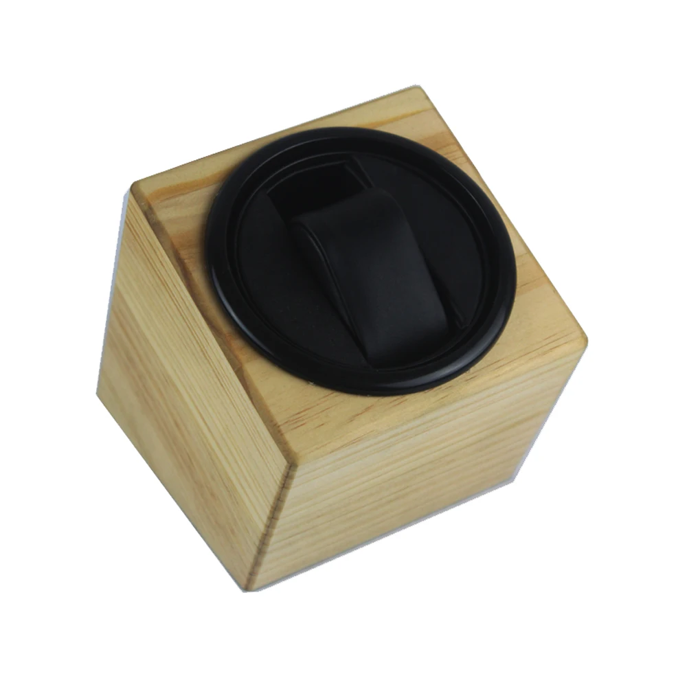 Часы Winder, LT деревянный автоматический поворот 1+ 0 Часы Winder чехол для хранения дисплей коробка(снаружи сосновый цвет и внутри черный