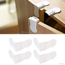 4 шт. детская защита от детей Защита уход за ящиком двери шкафа правый замок Безопасный инструмент Прямая поставка qiang