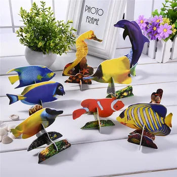 

World Under Sea-B DIY 3D Paper Stereoscopic Puzzle Toy Jigsaw Kids Educational Handcraft Toys Decoration Toy