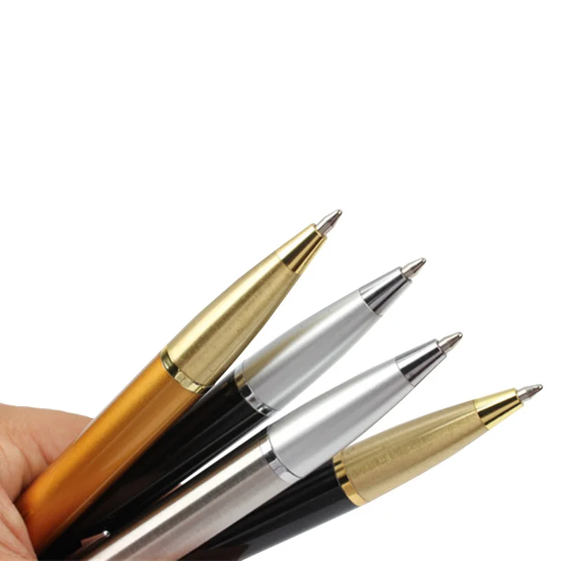 Baikingift, 1 шт., 4 цвета, Высококачественная модная металлическая шариковая ручка, шариковая ручка, 0,7 мм, черные, синие, студенческие принадлежности, деловая ручка, подарок