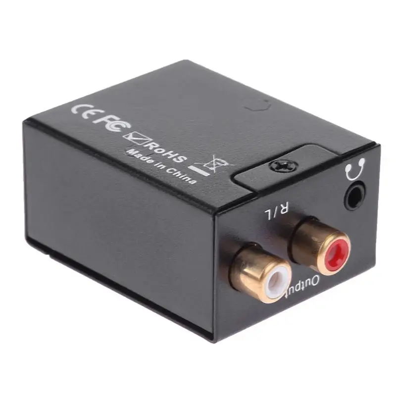 with 3.5mm Audio Hole Audio Converter Optical Coaxial for Toslink Signal Digital to Analog Audio