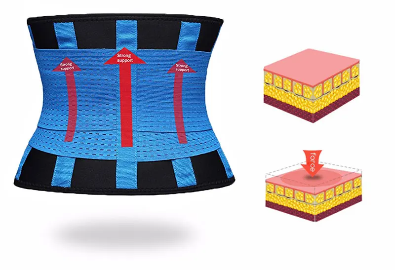 Эластичный Поясничный пояс для поддержки талии, тренировочный корсет, пояс для фитнеса, пояс для похудения, нижнее белье, пояс для потери веса в спине