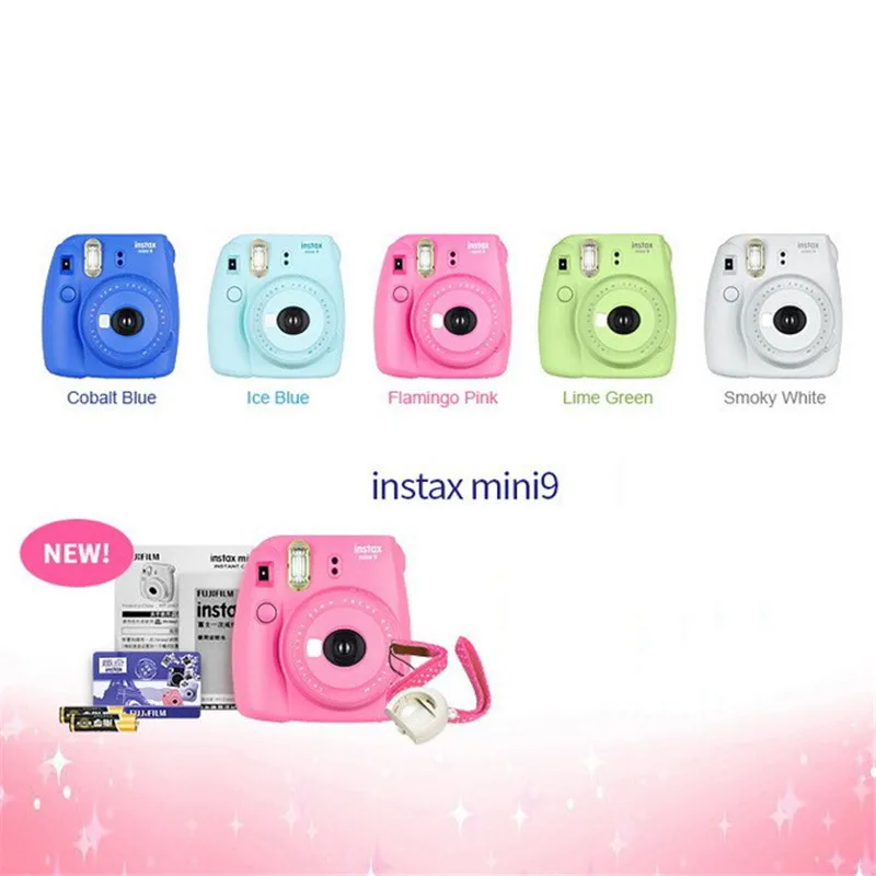 Оригинальная фотокамера Fujifilm Fuji Instax Mini 9 мгновенная пленка + 20 листов 8/9|Плёночные