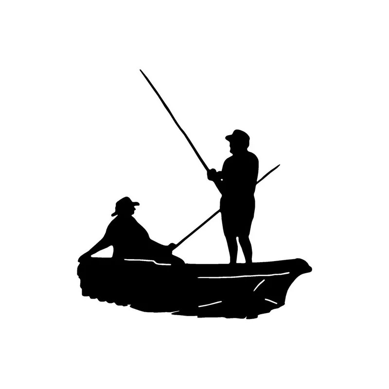 Download Aliexpress.com : Buy 12.9*13.7CM Two Fishermen On The Boat ...
