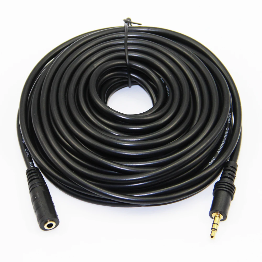 Gold Plated 3 5mm Audio Extension kabel Male to Female M F Headphone Cable For Speaker PC Laptop 1 5m 3m 5m 10m 15m 20m