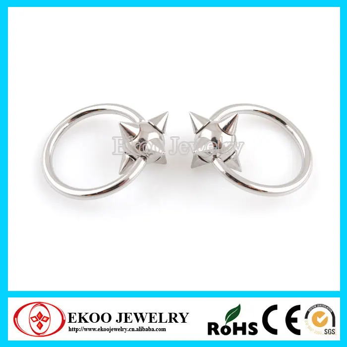 1 PC 20G to 00G Captive Bead Ring 316L Surgical Steel