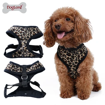 

Leopard Pet Control Harness for Dog & Cat Soft Mesh Walk Collar Safety Strap Vest