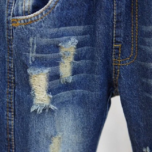 Kindstraum/ г. летние рваные джинсы для девочек, Брендовые однотонные детские джинсы повседневные летние джинсы для девочек RC623