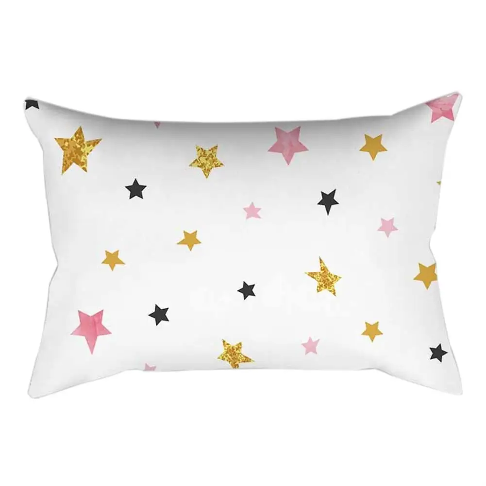 

Lovely Heart Round Dot Star Throw Pillow Case Home Sofa Bed Decor Cushion Cover Pillow Case