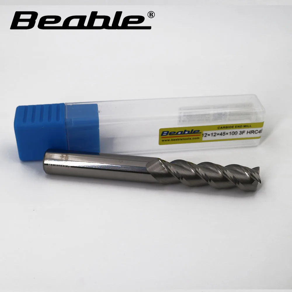 

Beable tool 8*200MM 4Flute HRC45 CNC longer milling cutter metal cutting tools end mills tungsten carbide router bit cnc tool