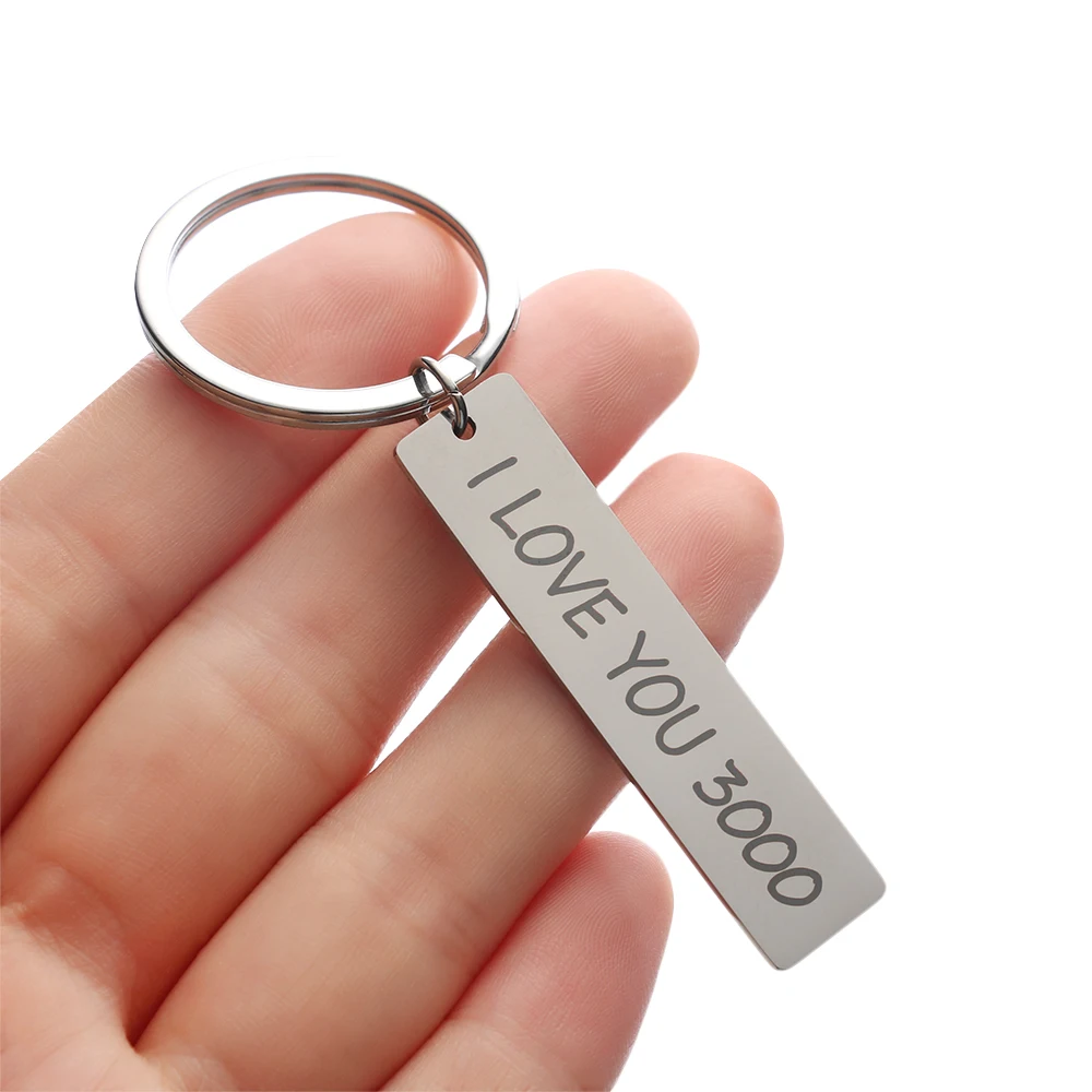 

New Fathers Day Gifts Dad Keychain I Love You Three Thousand Times Father Lover Gifts from Daughter Charms Family Jewelry 2019