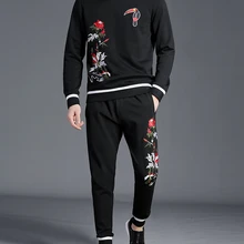 Спортивный костюм толстовки наборы повседневная мужская одежда 2 шт зимний дизайн