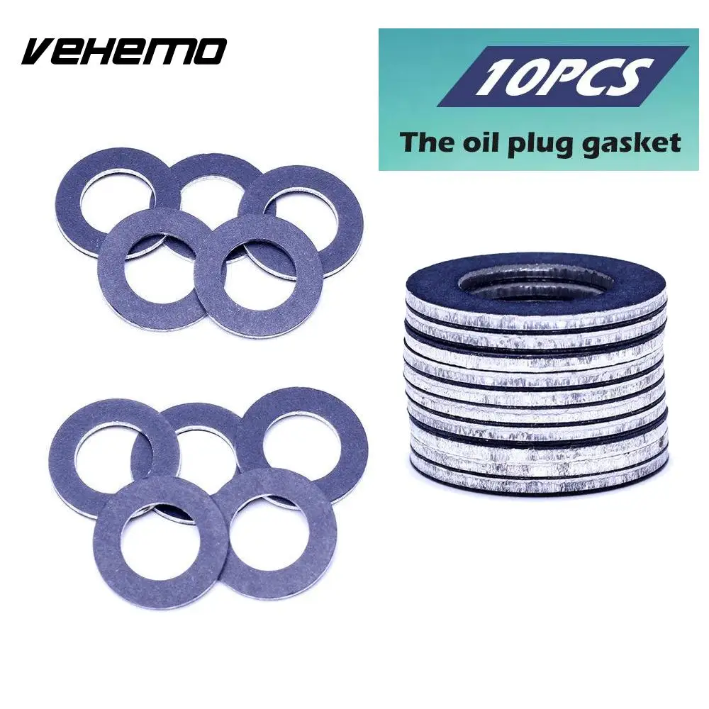 10Pcs/Lot Drain Plug Gaskets Oil Drain Plug Washer 90430 12031 Vehicles