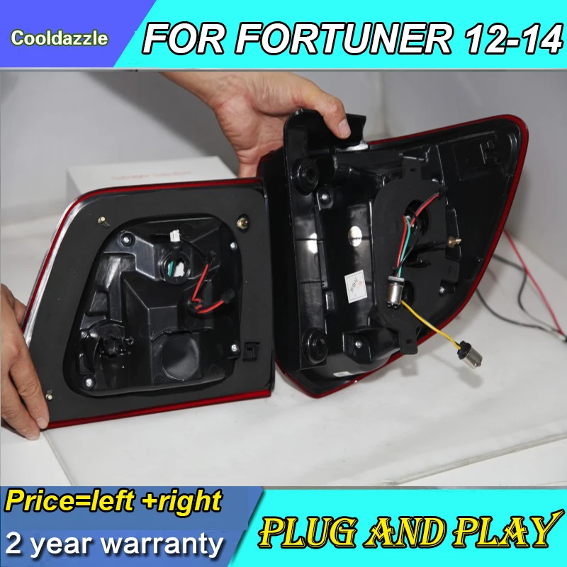 Новый стиль Тюнинг автомобиля светодиодные задние фонари для Fortuner светодиодный