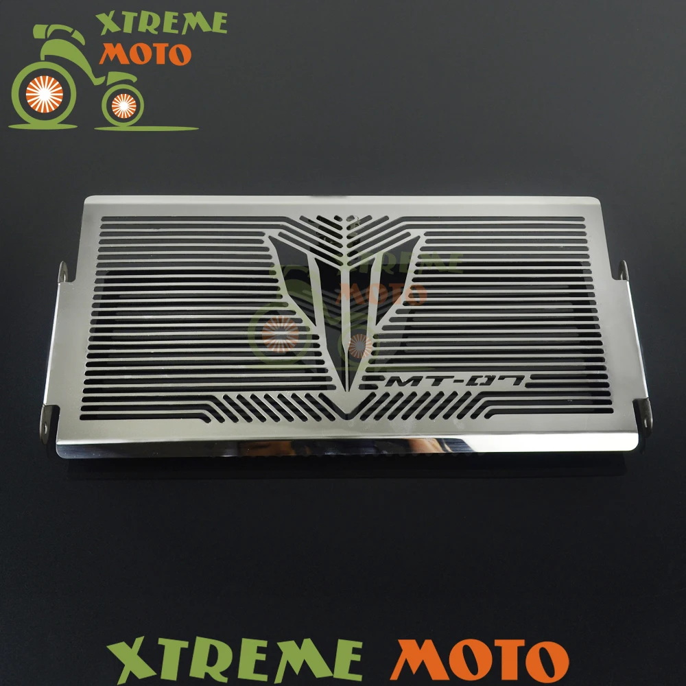 

New Stainless Steel Motorcycle Radiator Guard Cover Grille Grill Fuel Tank Protector For MT07 MT-07 2013 2014 2015 2016