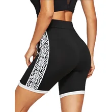 Бесшовные c высокой талией, эластичные шорты для йоги штаны спортивные Леггинсы для тренировки, фитнеса спорта тренажерный зал с йогой спортивные шорты