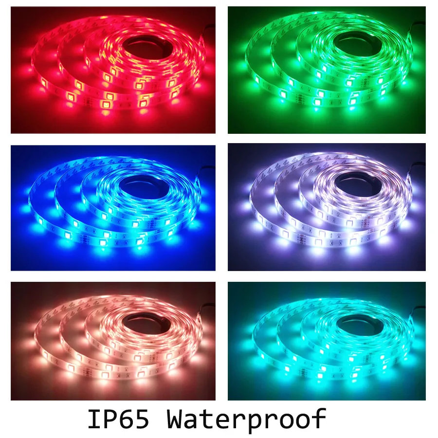 HBL WIFI Светодиодная лента не Водонепроницаемая 5 м 10 15 М 5050 led RGB IP65 + НЛО контроллер