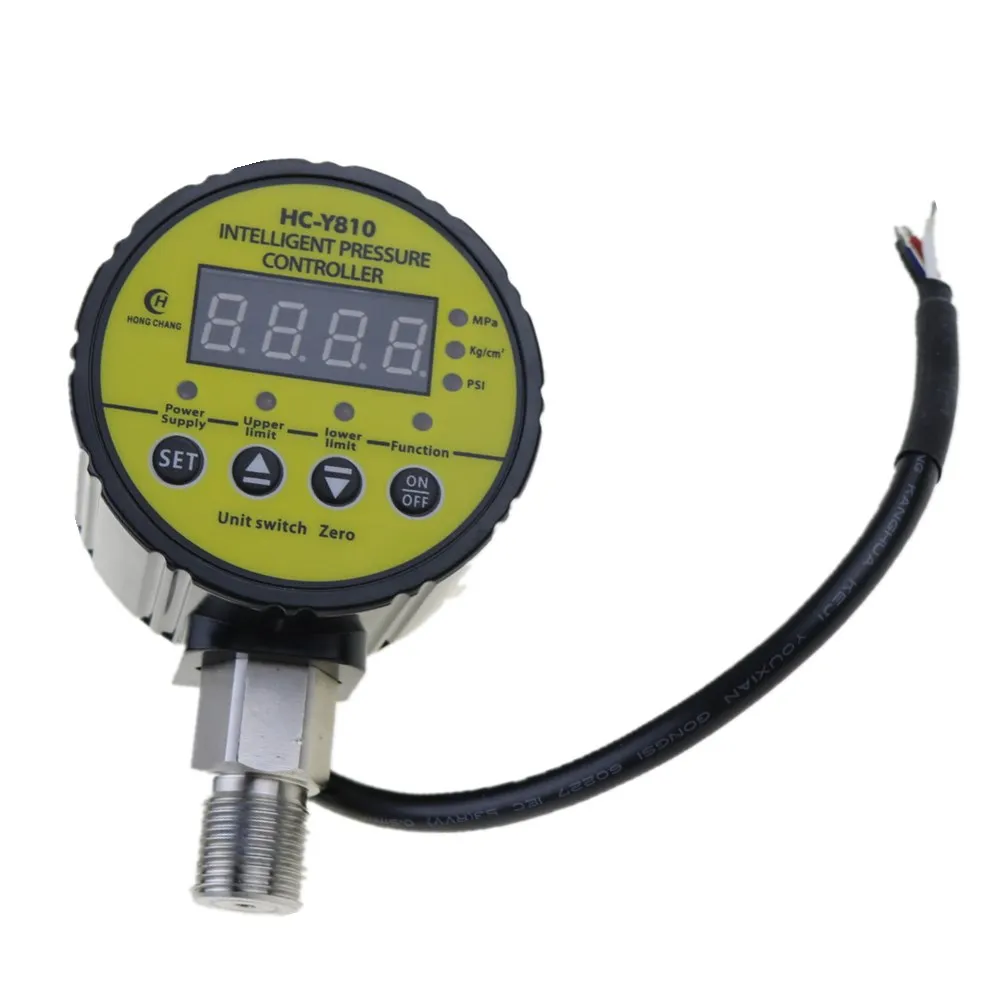 DC 24V M20 x 1.5 Air Compressor Pressure Switch Digital Pressure Gauge
