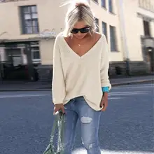 6 Color Autumn Women Long Sleeve Knitted Pullover Loose Sweater Jumper Tops Knitwear harajuku tee shirt femme t-shirt women