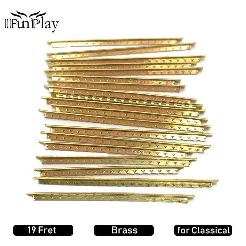 19 Pcs/Set Brass Classical Guitar Frets Guitar Fret Wire Set Width 2.0
