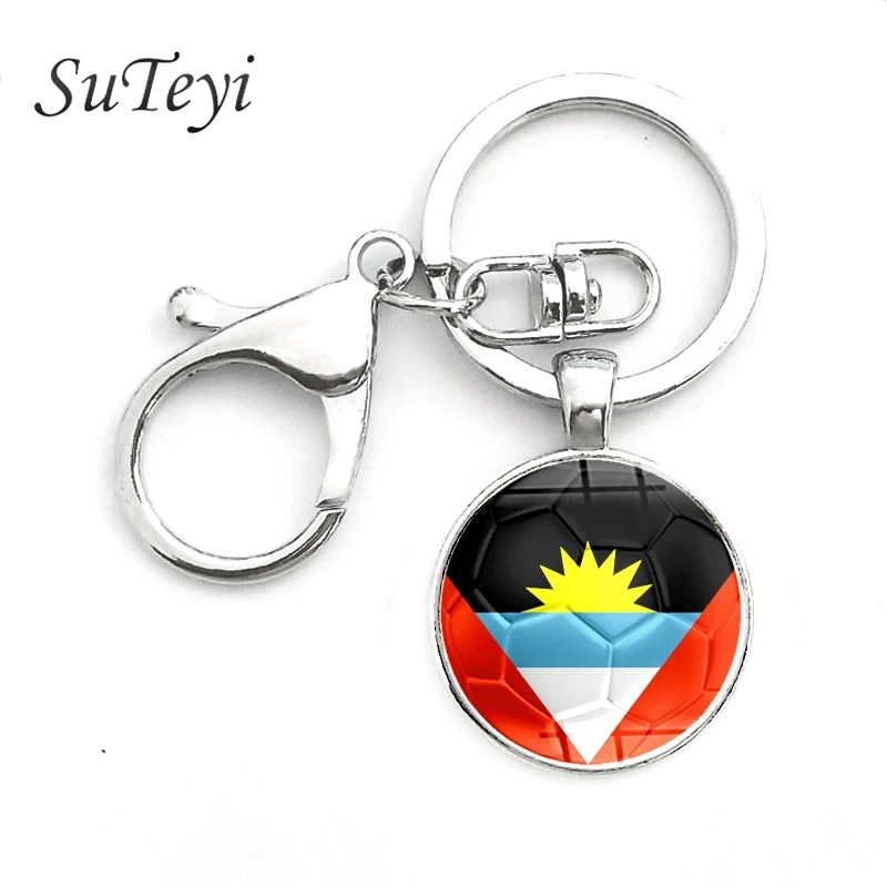 SUTEYI модные изображения австрийского футбольного флага брелок для ключей