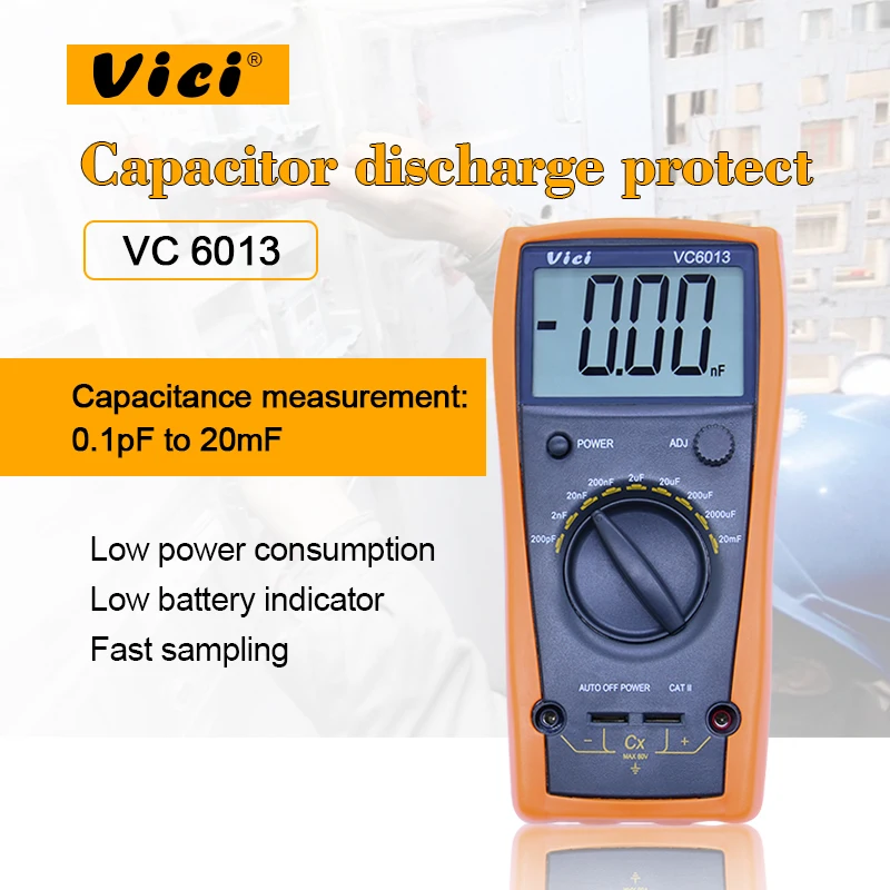 Buy VICI VC6013 3 1/2 Capacitance Meter discharge digital capacitor