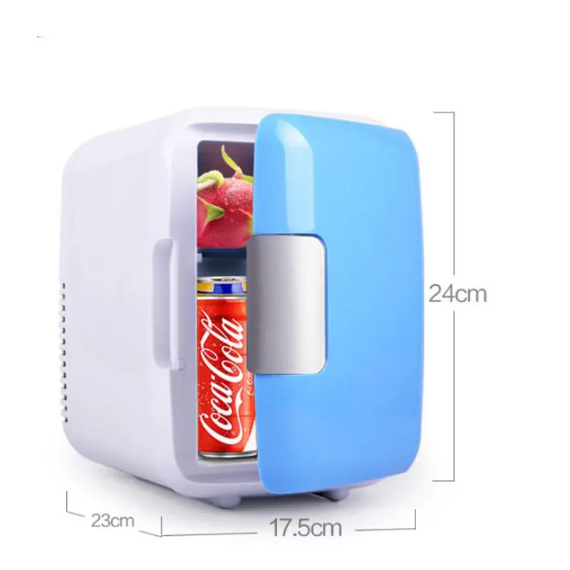12V 220V Mini Car Fridge Portable household Refrigerator Travel Auto Cooler Freezer Warmer cooling Box Dual Use Office 4L