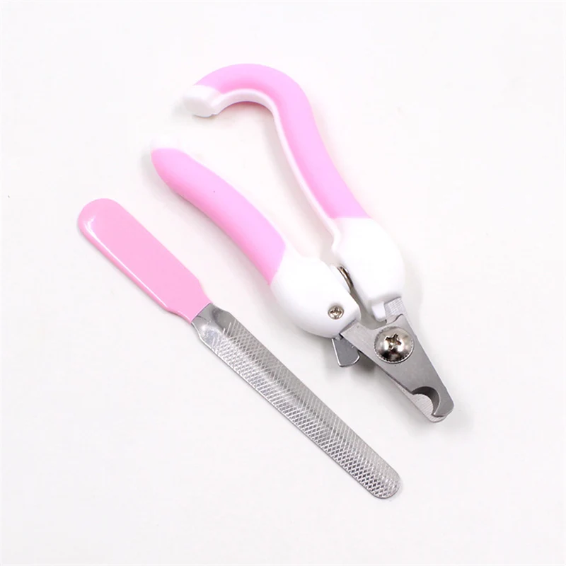 Two Colors Fashion Style Dog Nail Trimmer Pet Dog Cat Bird Claw Stainless Steel Beauty Nail Clipper Set Pet Nail Clipper