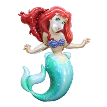 

BINGTIAN film Mermaid Princess sea daughter filled with helium gas balloon birthday party wholesale cartoon children's