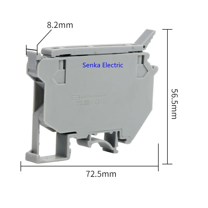 10pcs UK5-HESI UK5RD DIN Rail 4mm2 Screw Fuse Holder Base and Fuse Terminal Blocks Connector UK Accessories