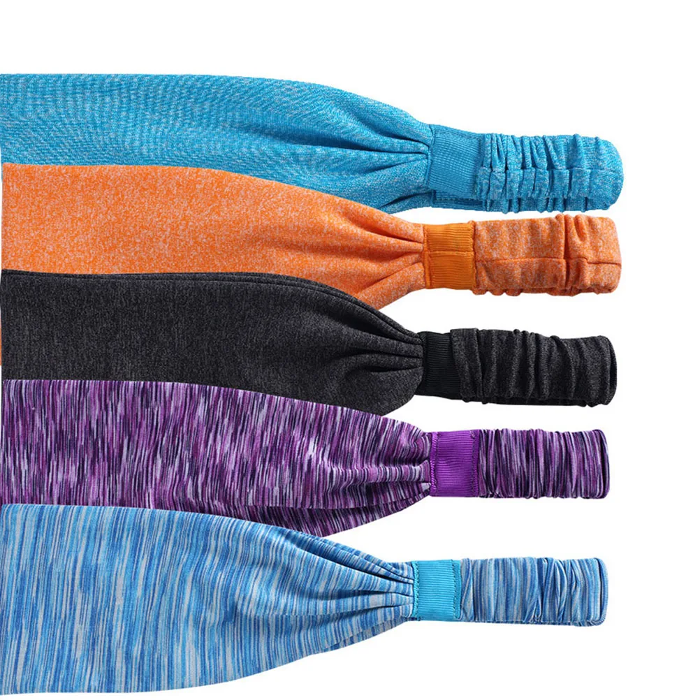 

Elastic Wicking Non Slip Headband Lightweight Multi Style Bandana Hairband Headscarf for Sport Yoga Running Travel Men Women
